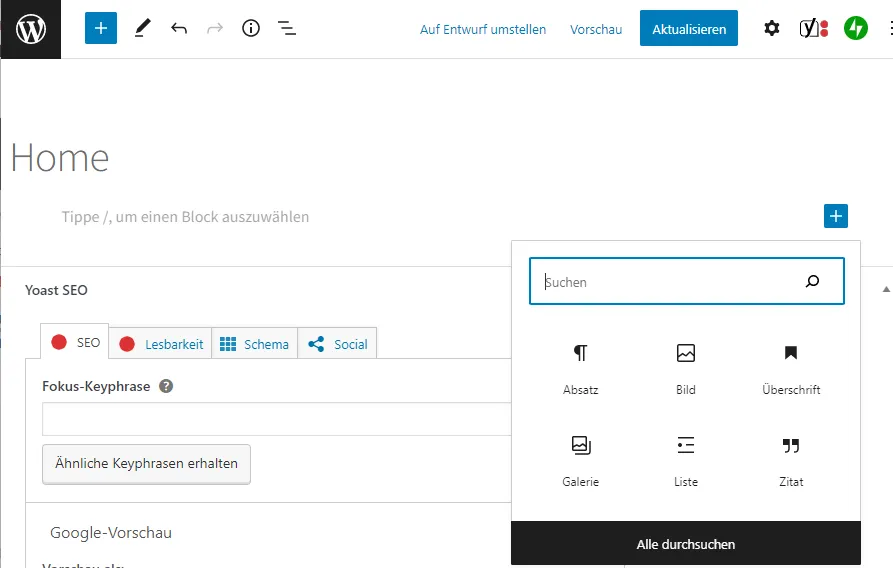 Ein eigner E-Commerce Shop – Kapitel 4 Shopstruktur